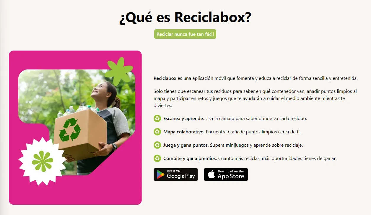 Landing Reciclabox